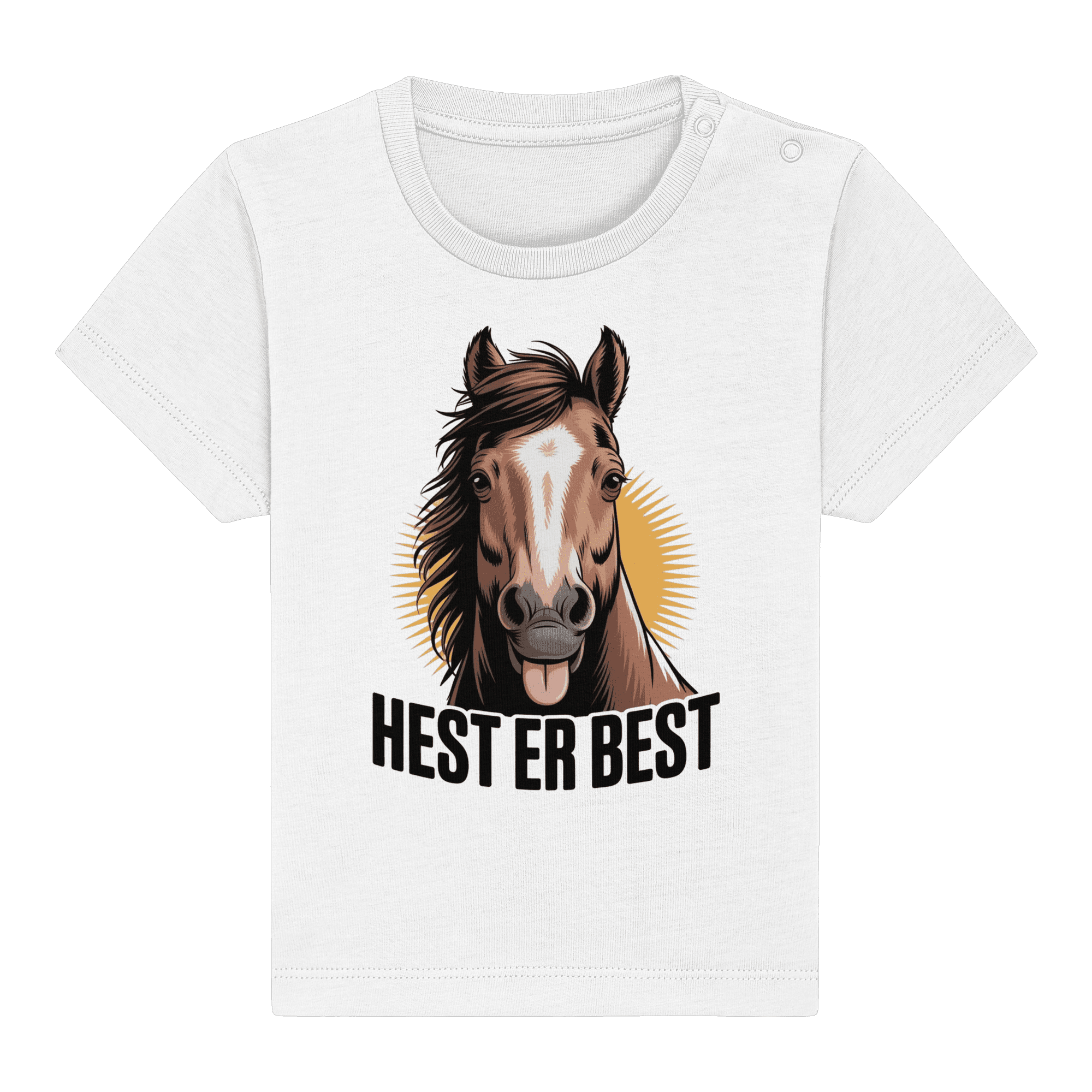 hest er best - Økologisk babyskjorte