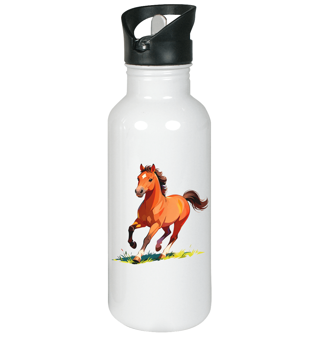 Løpehest - Edelstahl-Trinkflasche