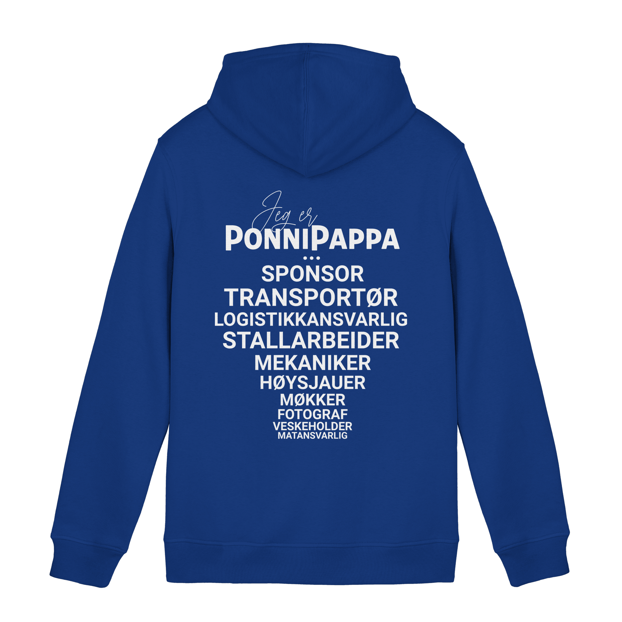Jeg er PonniPappa - Økologisk hettegenser B&C