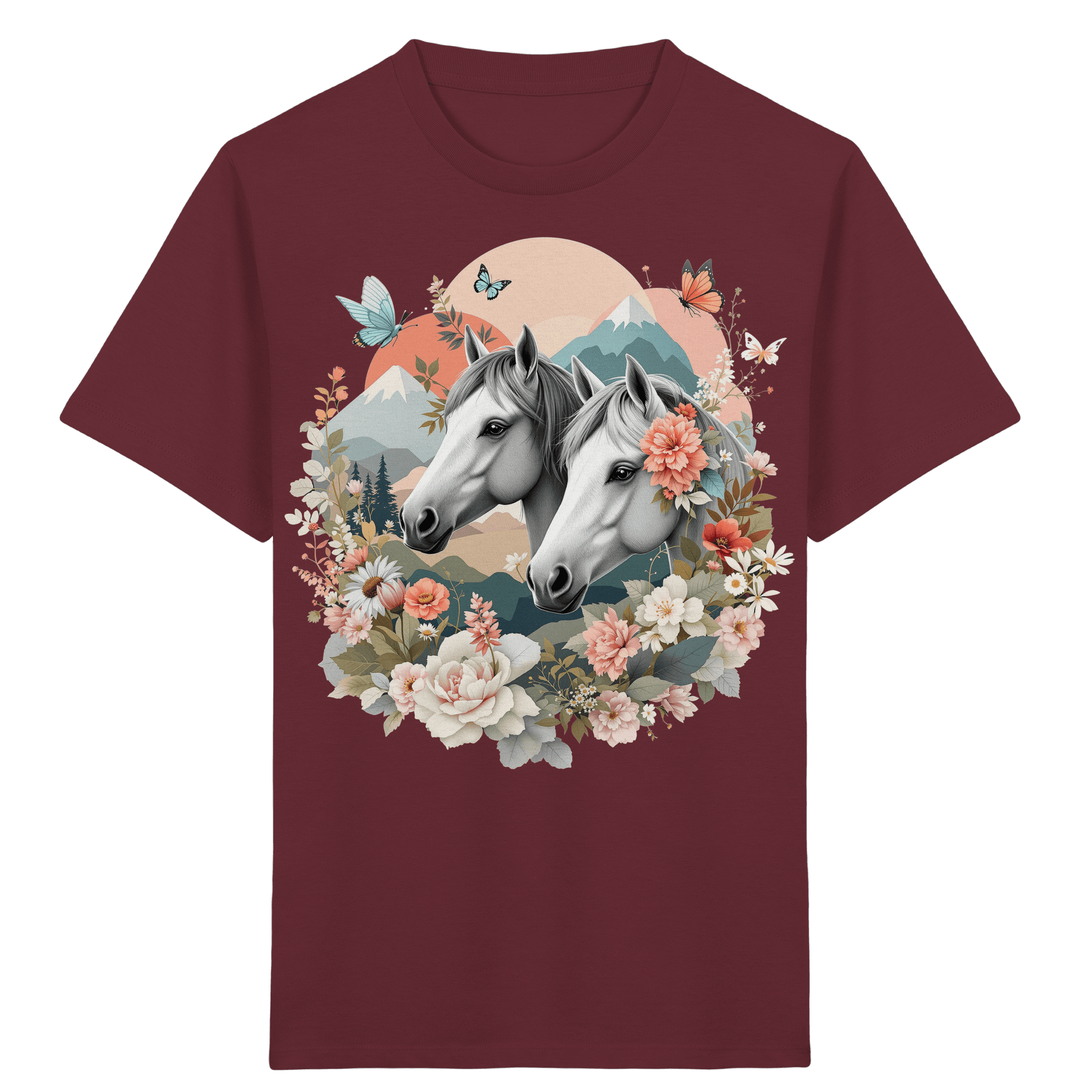 drømmende hest - Økologisk T-skjorte for barn