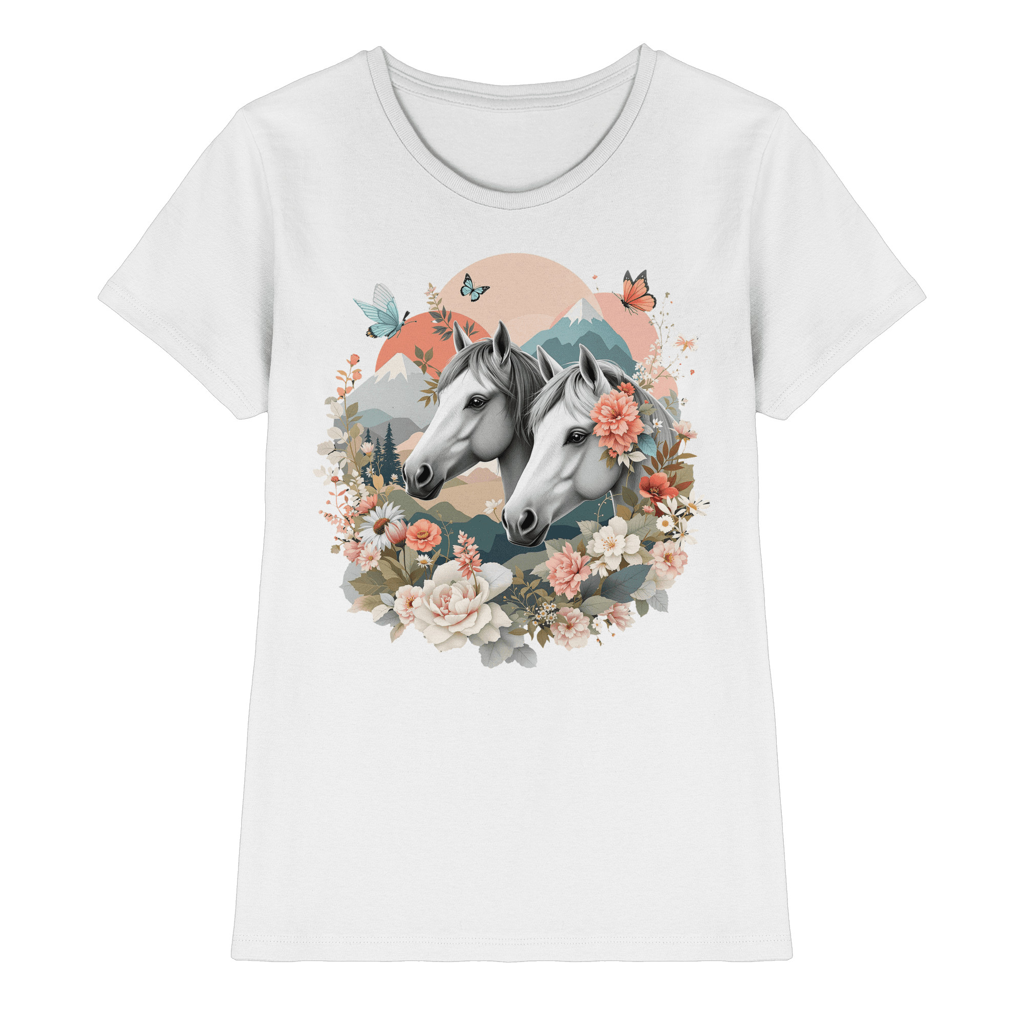 drømmende hest - Premium T-skjorte for kvinner